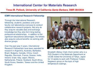 ICMR International Research Fellowship :
