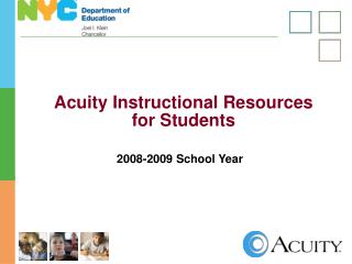 Acuity Instructional Resources for Students