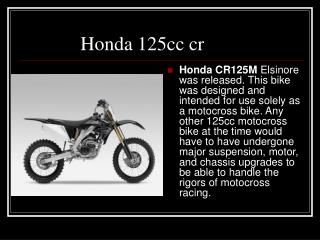 Honda 125cc cr