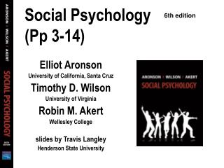 Social Psychology (Pp 3-14)