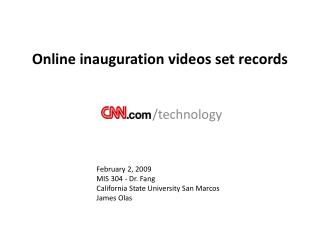 Online inauguration videos set records