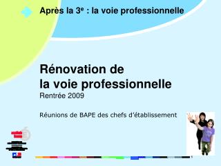 Après la 3 e : la voie professionnelle