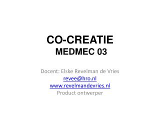 CO-CREATIE MEDMEC 03
