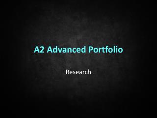 A2 Advanced Portfolio