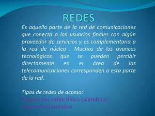 REDES