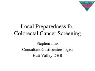 Local Preparedness for Colorectal Cancer Screening