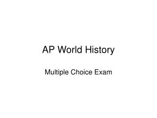 AP World History