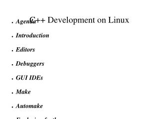 C++ Development on Linux