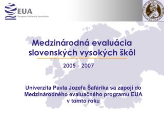 Medzinárodná evaluácia slovenských vysokých škôl