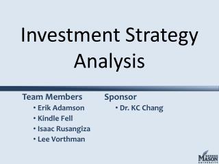 Investment Strategy Analysis