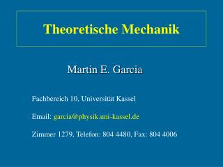 Theoretische Mechanik