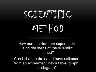 Scientific Method