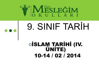 9. SINIF TARİH