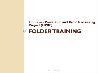 Folder TRAINING