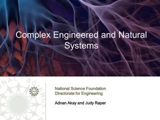 Complex Engineered and Natural Systems