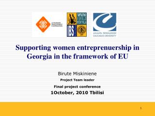 Supporting women entreprenuership in Georgia in the framework of EU