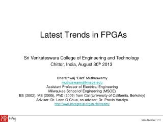 Latest Trends in FPGAs