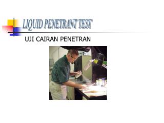 LIQUID PENETRANT TEST
