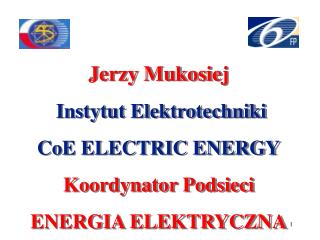 Jerzy Mukosiej Instytut Elektrotechniki CoE ELECTRIC ENERGY Koordynator Podsieci