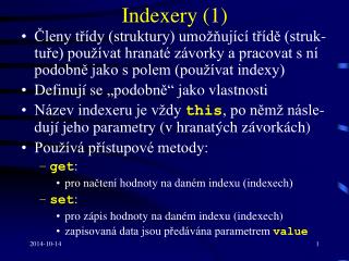 Indexery ( 1 )
