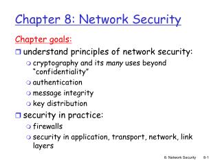 Chapter 8: Network Security