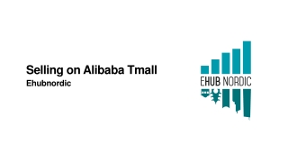 Selling on Alibaba Tmall