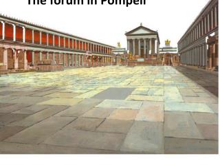 The forum in Pompeii