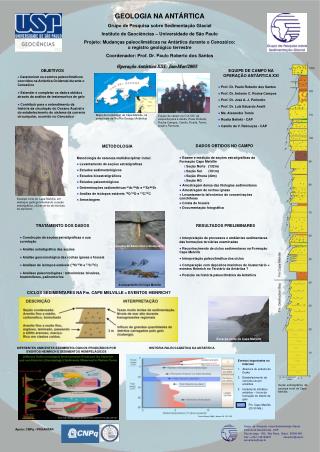 GEOLOGIA NA ANTÁRTICA Grupo de Pesquisa sobre Sedimentação Glacial