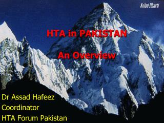 HTA in PAKISTAN An Overview