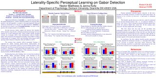 Laterality-Specific Perceptual Learning on Gabor Detection