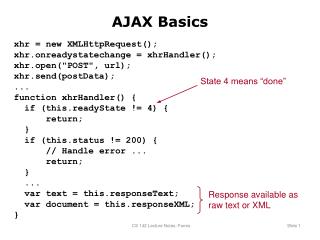 AJAX Basics