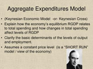 Aggregate Expenditures Model