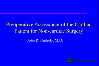 Preoperative Assessment of the Cardiac Patient for Non-cardiac Surgery