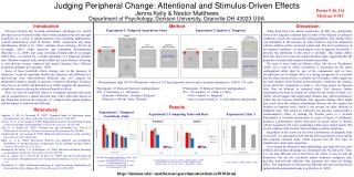 Judging Peripheral Change: Attentional and Stimulus-Driven Effects