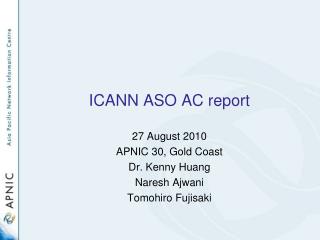 ICANN ASO AC report