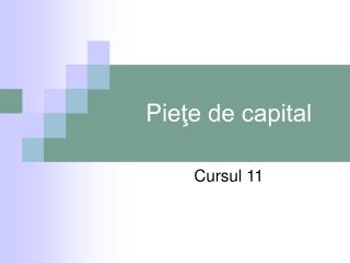 Pi eţe de capital