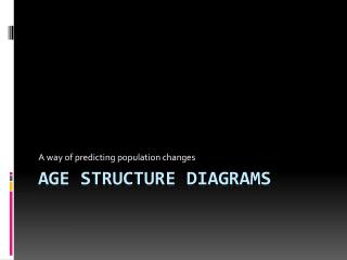 Age structure diagrams