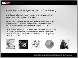 Avon Protection Systems, Inc. - Our History