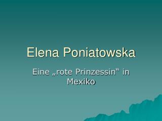 Elena Poniatowska