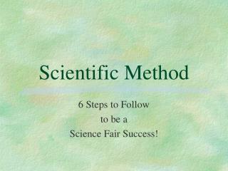 Scientific Method