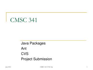 CMSC 341