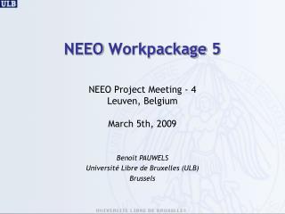 NEEO Workpackage 5