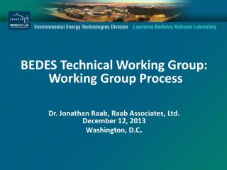Purpose Of BEDES Stakeholder Process