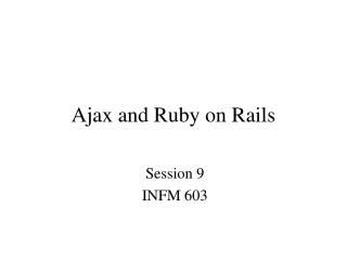 Ajax and Ruby on Rails