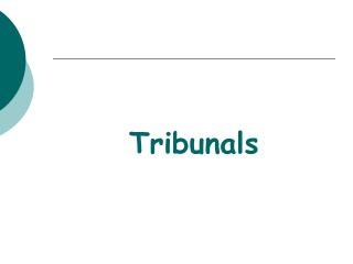 Tribunals