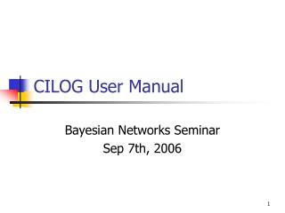 CILOG User Manual