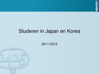 Studeren in Japan en Korea