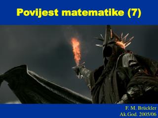 Povijest matematike (7)