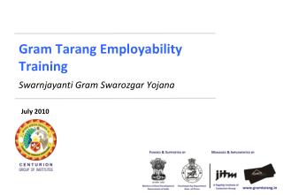 Gram Tarang Employability Training Swarnjayanti Gram Swarozgar Yojana