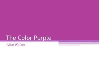 The Color Purple